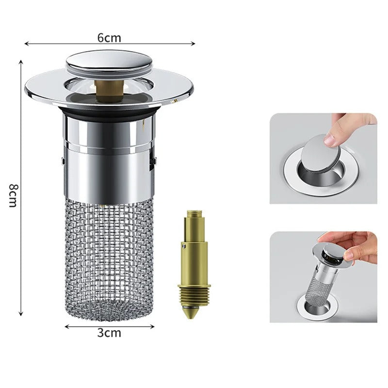 Stainless Steel Floor Drain Filter, Sink Stopper,