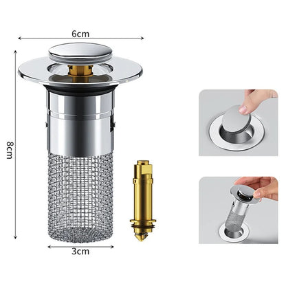 Stainless Steel Floor Drain Filter, Sink Stopper,